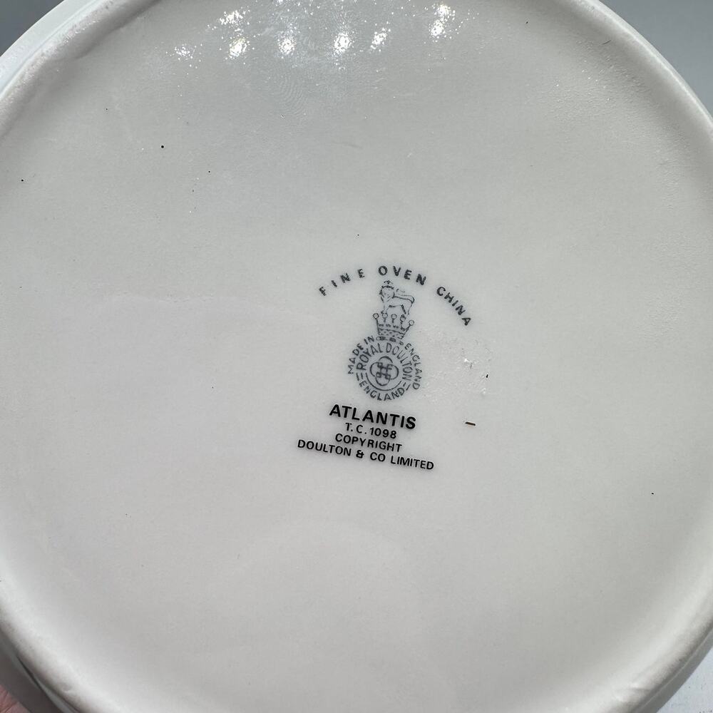 Vintage ATLANTIS by Royal Doulton Medium Casserole No Lid England 1970s - Picture 6 of 9